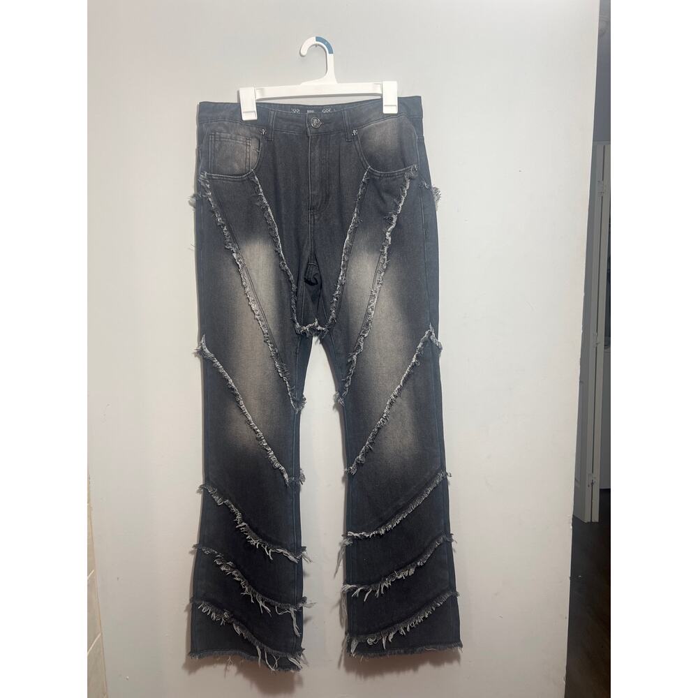 COPY - Men’s Rebel Vengeance  Black Spider Web Jeans Size 32/34 New*